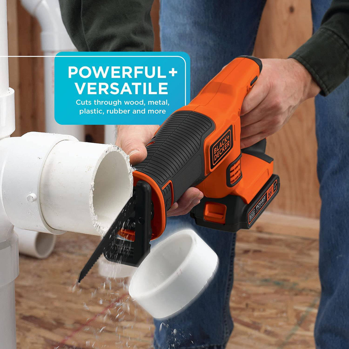 BLACK+DECKER 20V MAX* Kit de sierra recíproca inalámbrica (BDCR20C) - DIGVICE MX