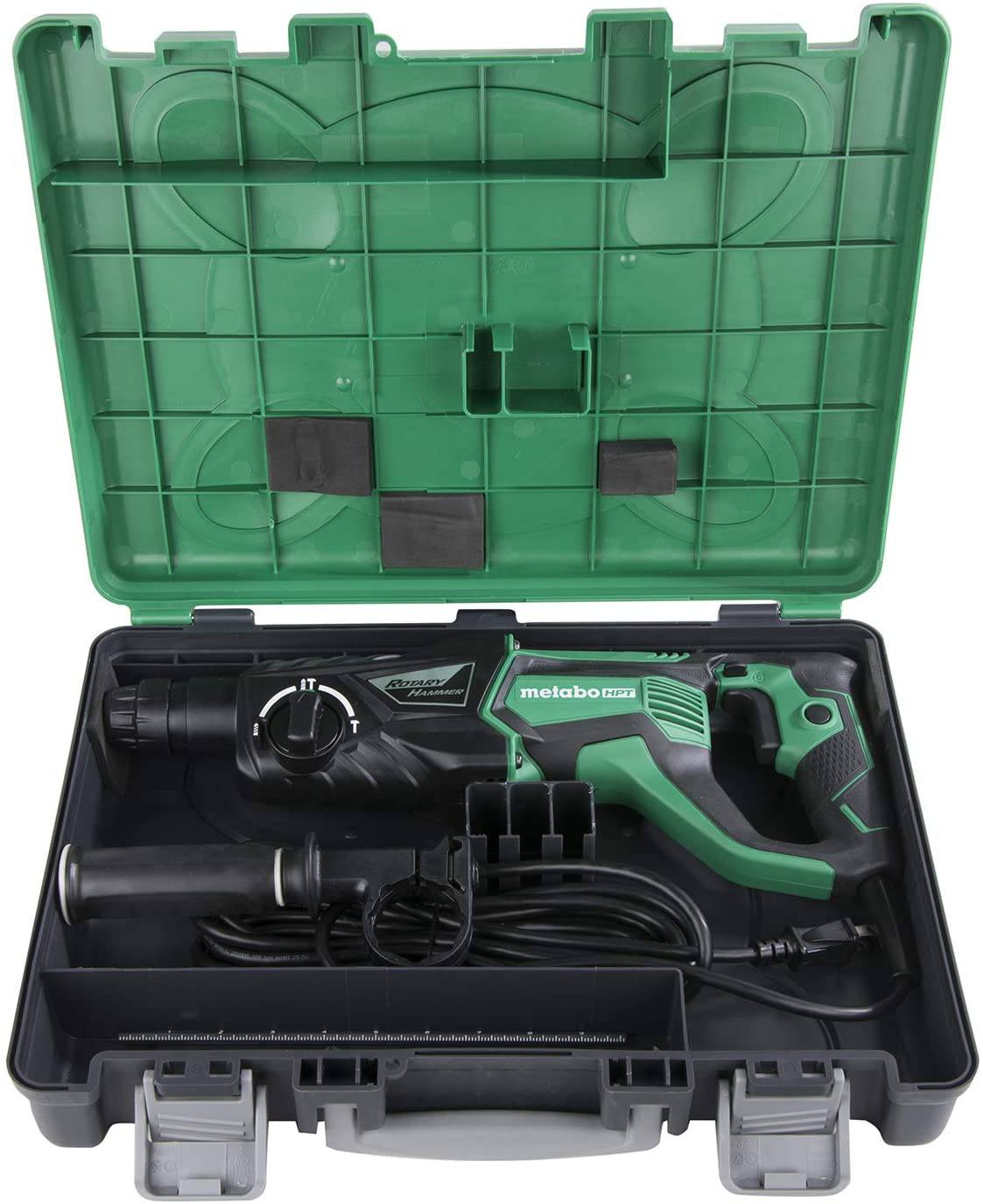 Martillo perforador Metabo HPT | Hoja de datos de seguridad más | 1 pulgada, 7,5 amperios | para taladrar | Astillado y percusión (DH26PF) - DIGVICE MX