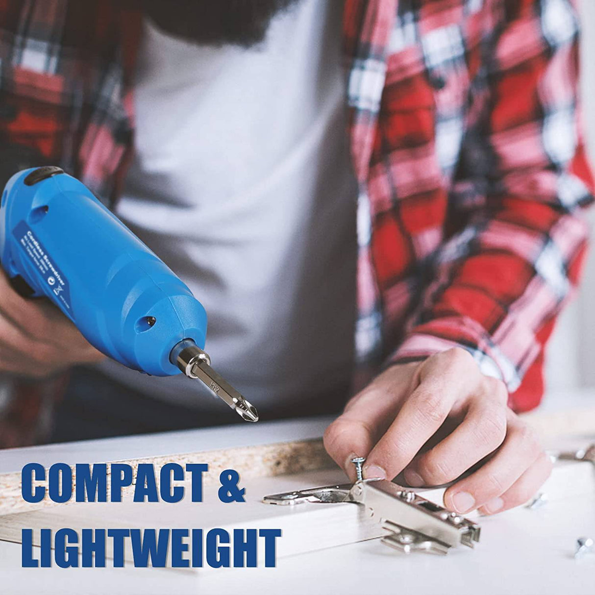 COMOWARE Destornillador eléctrico, 3.6V Max 5Nm Destornillador inalámbrico Recargable Set con 47 Kit de accesorios - DIGVICE MX