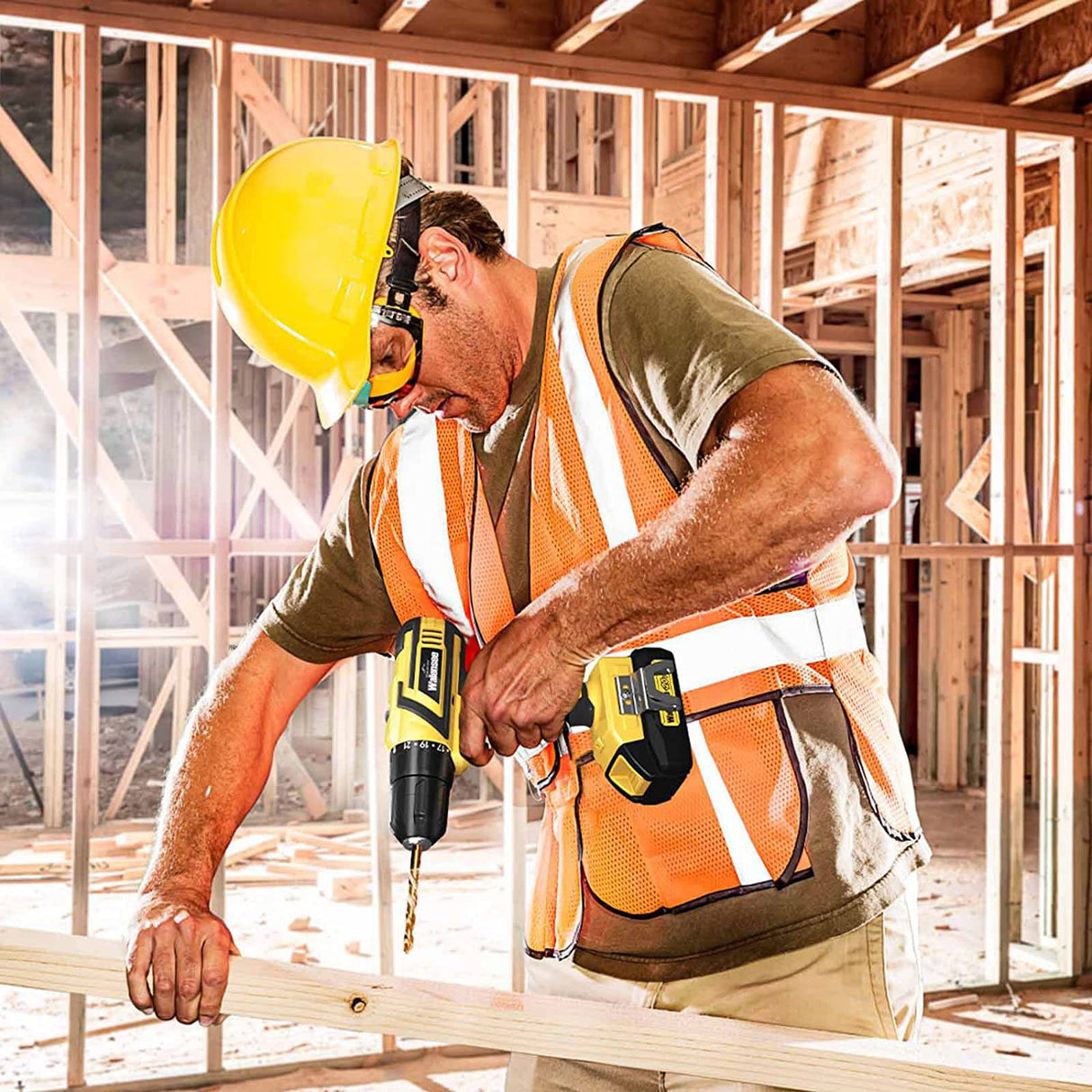 Walensee Juego de brocas inalámbricas de 20 V, taladro eléctrico con control de velocidad variable, taladro de impacto con batería y cargador rápido, accesorios de 32 puntas sin llave, kit de herramientas de destornillador eléctrico para el hogar - DIGVICE MX