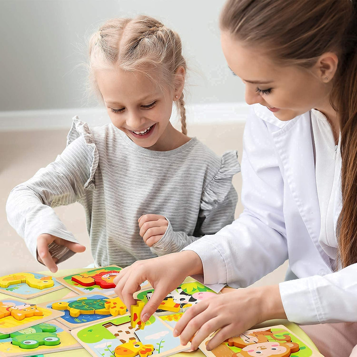 TOY Life Rompecabezas de madera para niños pequeños - ZS01004