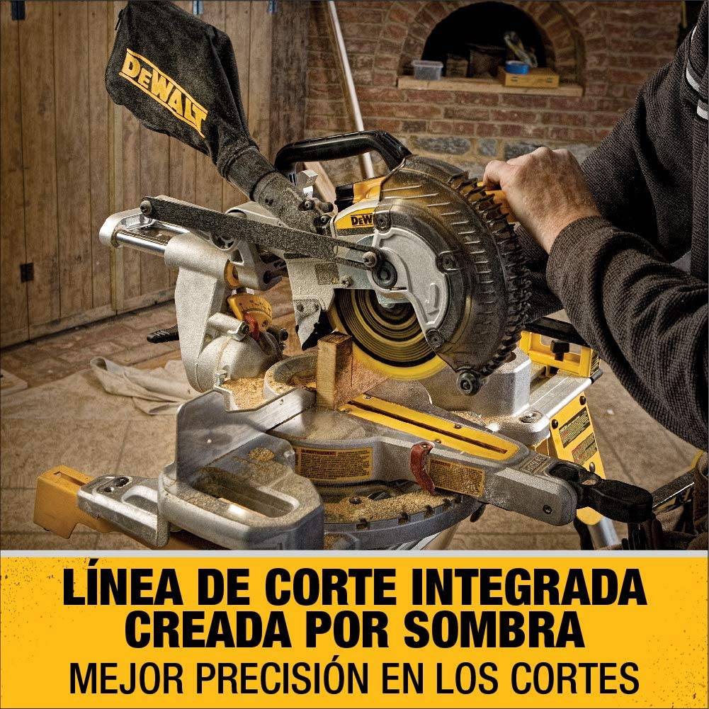 Sierra ingletadora DEWALT 20V MAX 7-1/4 pulgadas, solo herramienta, inalámbrica (DCS361B) - DIGVICE MX