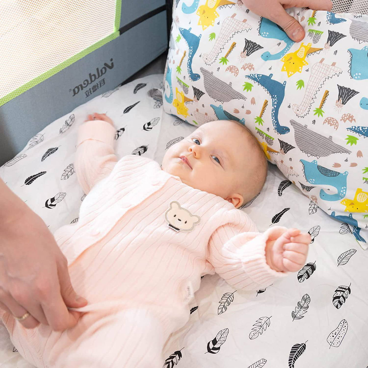 ALVABABY Pack n Play Baby Play Playard Sheets, 2 piezas 100% algodón orgánico, grande 27x39x4, suave y ligero, sábana portátil para cuna para niños y niñas Player Mattress - DIGVICE MX