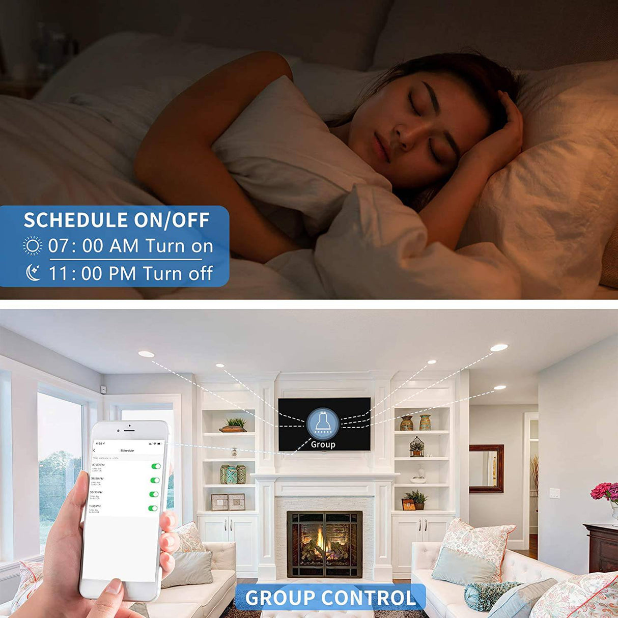 LEDEPLY - 5 W = 40 W, bombilla inteligente A15, compatible con Alexa, Google Home, E26, cambio de color, bombillas LED WiFi regulables, no requiere concentrador, 1 paquete, - DIGVICE MX