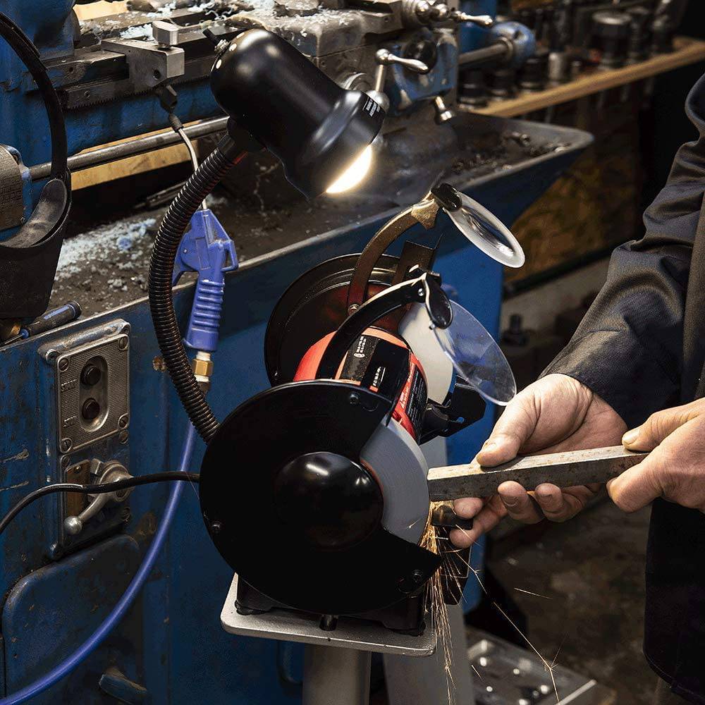 Amoladora de banco AFF de 3/4 HP, 8", 120 V, 4,8 amperios, ancho de rueda de 1", 31520 - DIGVICE MX