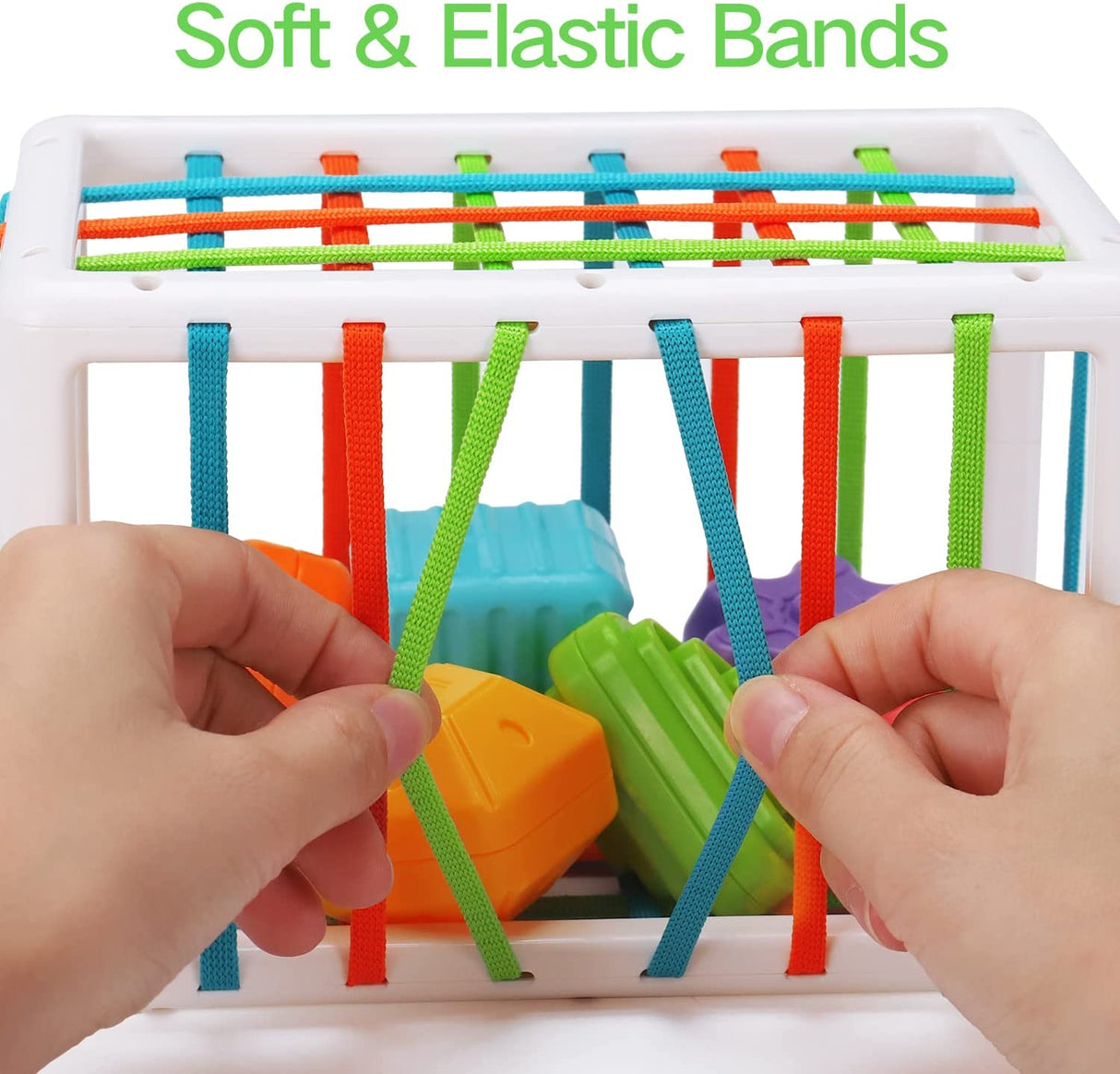 Tsomtto - Juguetes sensoriales para clasificar formas de cubos - HE0289