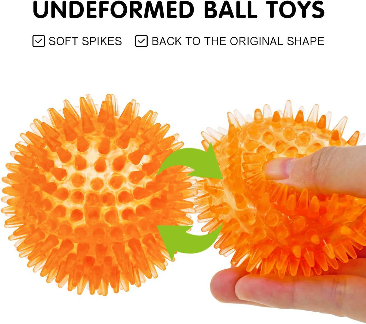 SHARLOVY Pelotas chirriantes para perros pequeños, pelotas para perros de goma, paquete de 6 colores brillantes, juguetes para cachorros TPR, pelotas de juguete para perros, juguetes chirriantes para perros, juguetes para masticar para perros pequeños - DIGVICE MX