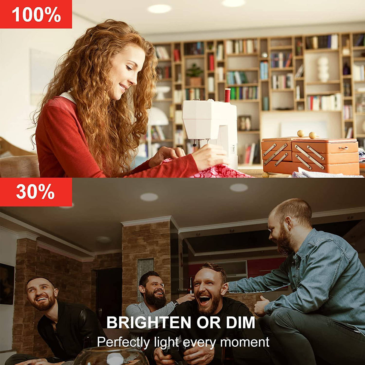 Sengled Bombilla inteligente , requiere concentrador Zigbee, bombilla inteligente funciona con Alexa, Google Home, SmartThings, Homekit y Siri, bombilla de luz de inundación regulable BR30 para latas, blanco suave 2700 K, 650 LM, 9 W, paquete de 4 - DIGVICE MX
