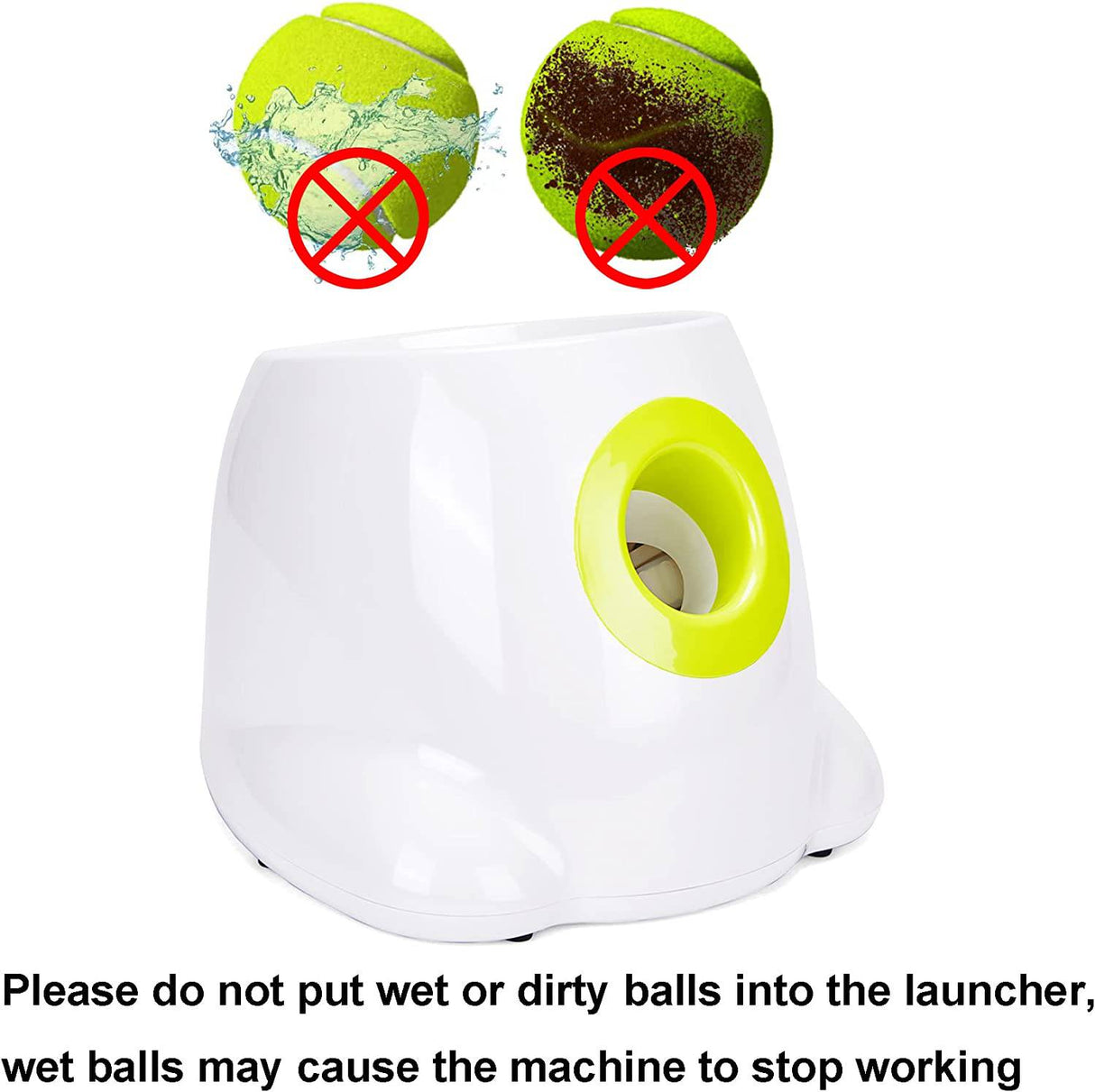 BLELEYLL Lanzador automático de pelotas para perros con 6 pelotas (2 pulgadas), lanzador automático de pelotas para perros, lanzador automático de pelotas de tenis para perros, lanzador de pelotas de tenis para perros pequeños y medianos - DIGVICE MX