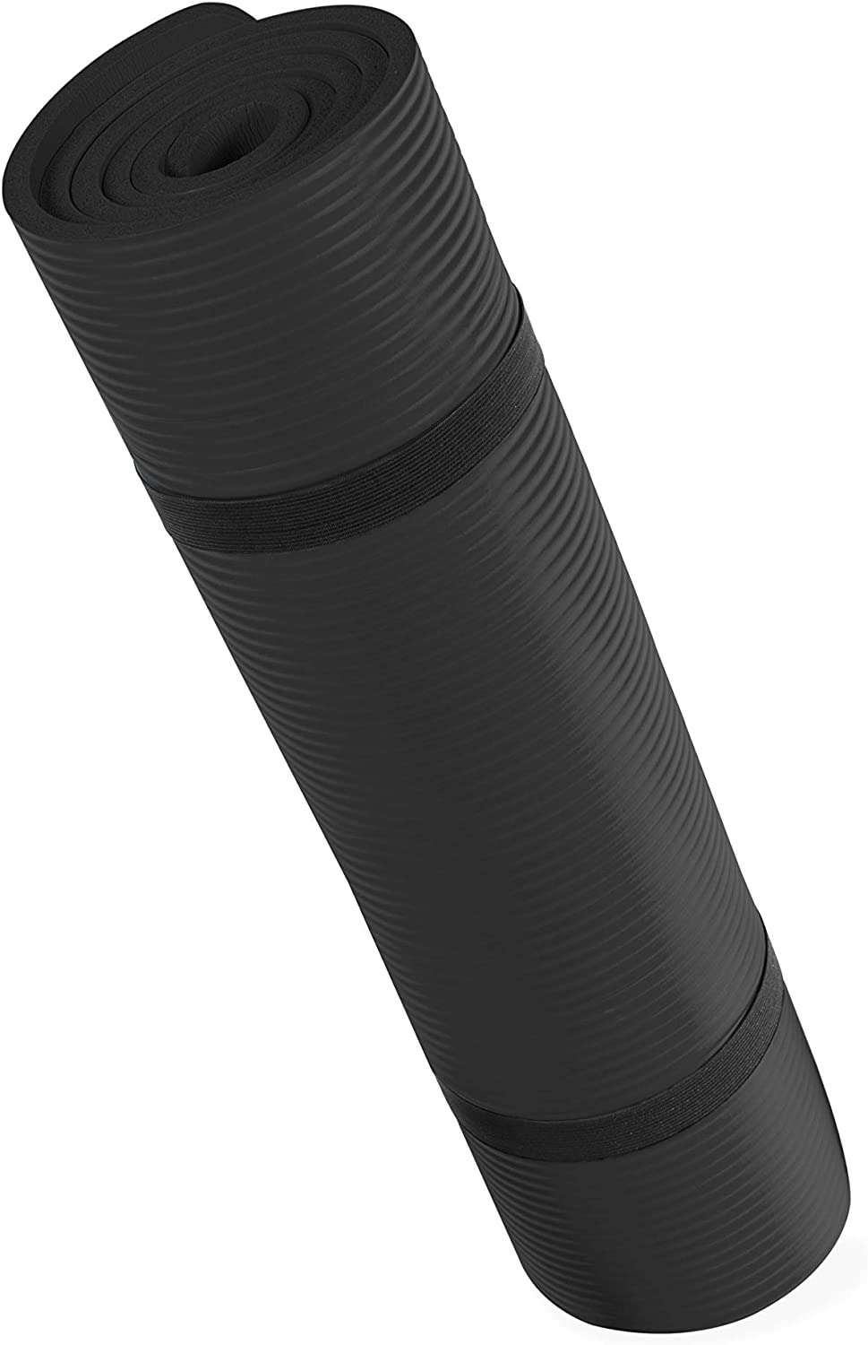 Tone Fitness - Tapete de yoga/ejercicio de alta densidad extra gruesa, con correa de transporte