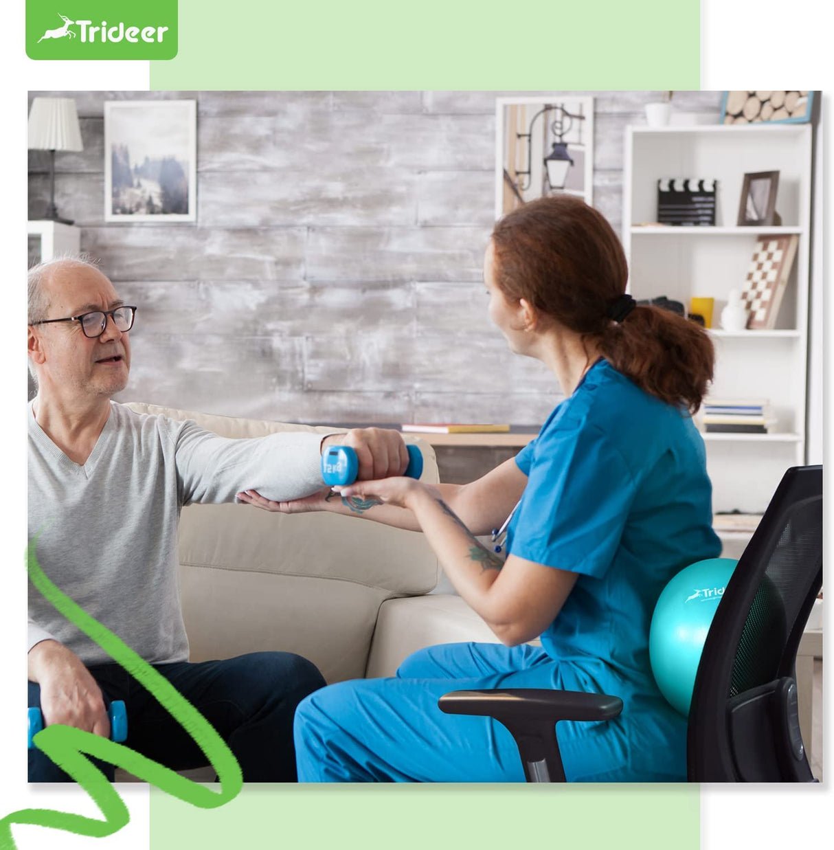 Trideer Pelota de pilates Pelota de núcleo de 9 pulgadas, pequeña pelota de ejercicio con guía de ejercicio Barre Ball Bender Ball Mini pelota de yoga para pilates, yoga, entrenamiento básico, terapia física, equilibrio, estabilidad, estiramiento