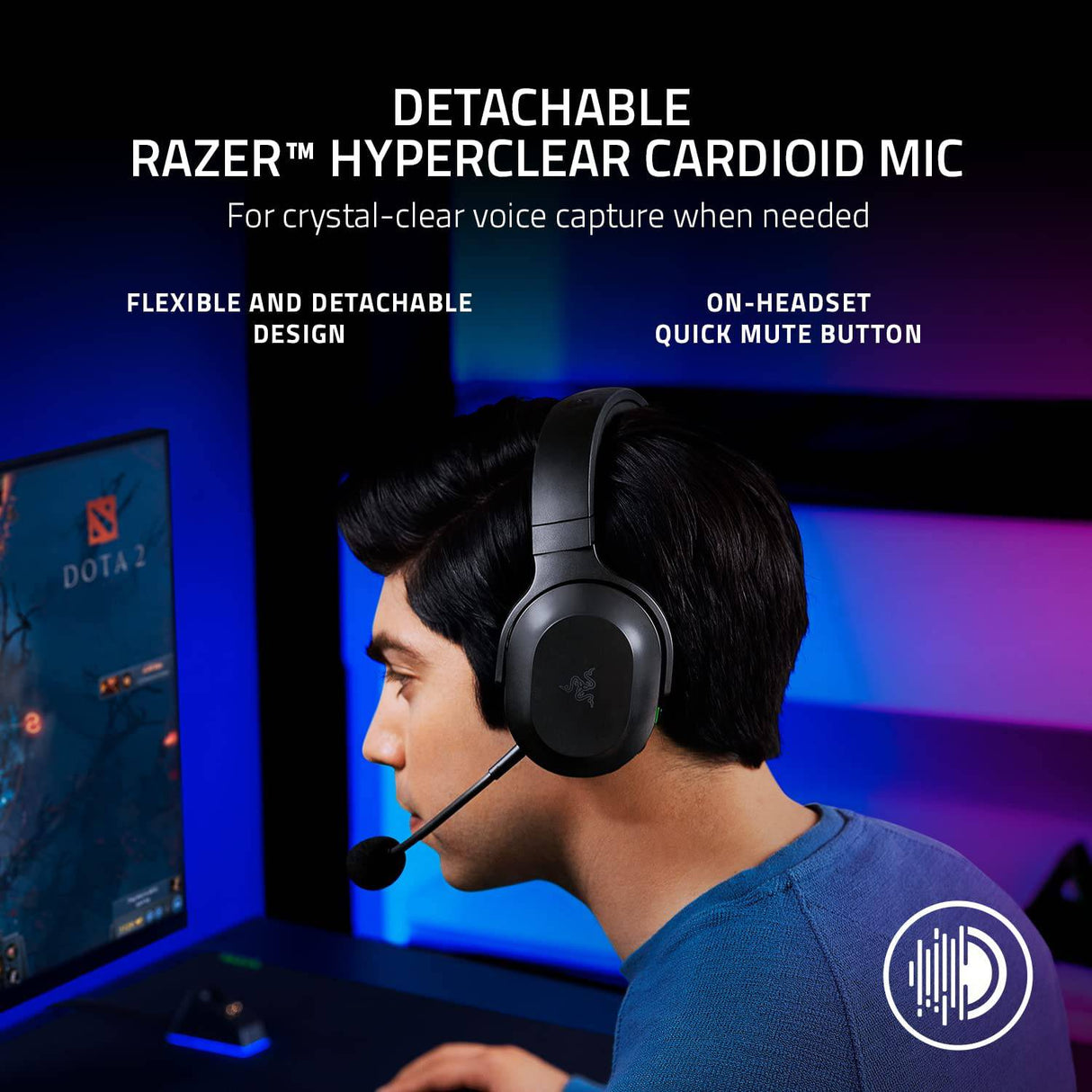 Razer Barracuda X Auriculares inalámbricos multiplataforma para juegos y móviles (modelo 2021): 250 g Diseño ergonómico - Micrófono HyperClear desmontable - Batería de 20 horas - Compatible con PC, PS5, Switch y Android - Negro