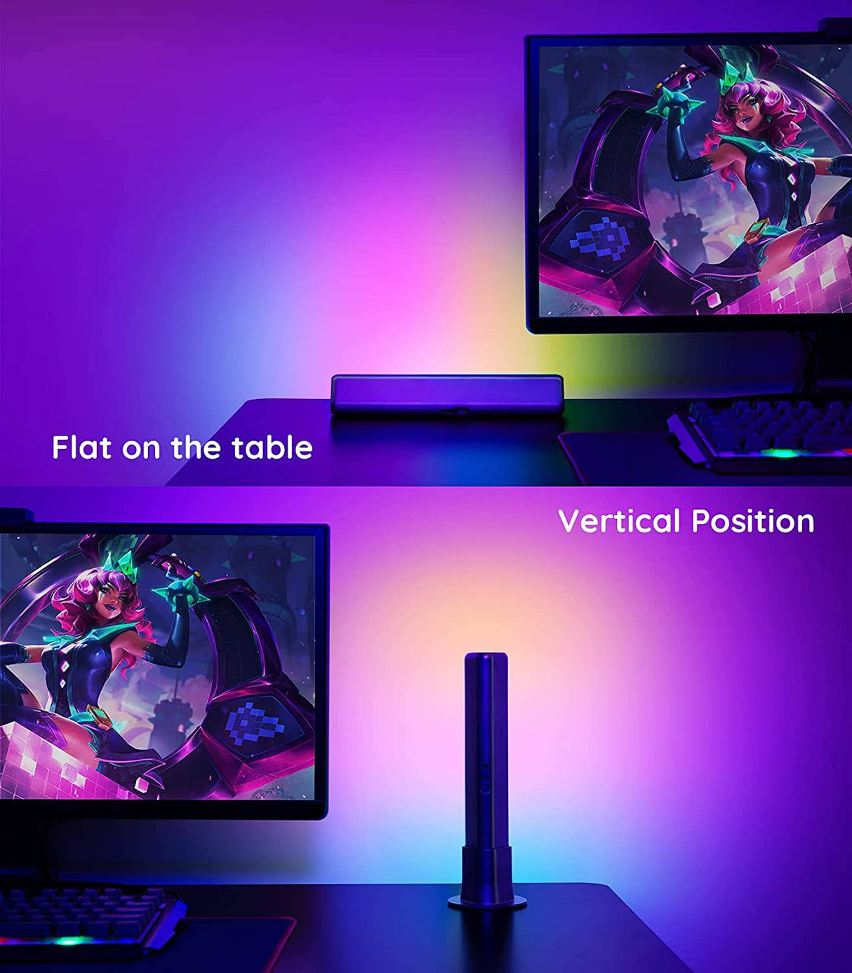 Govee LED Smart Light Bars con cámara, RGBIC Smart Backlights, Music Sync Kit funciona con Alexa y Google Assistant, 23 modos preestablecidos DreamView LED Play Light Bar para juegos de 27-45 pulgadas, PC, TV, habitación - DIGVICE MX