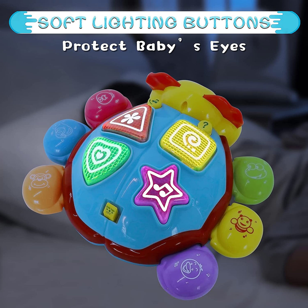 HISTOYE Español Inglés Juguetes para bebés con música ligera Juguete Bilingue -