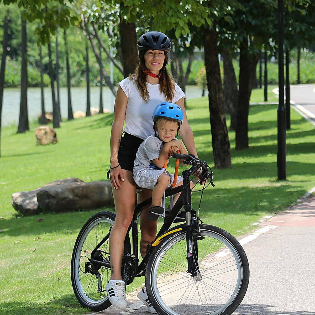 UrRider Asiento de bicicleta para niños, asiento de bicicleta para niños de montaje frontal, plegable, portátil, sin herramientas, liberación rápida, actualización, para niños de 2 a 6 años (hasta 60 libras) - DIGVICE MX