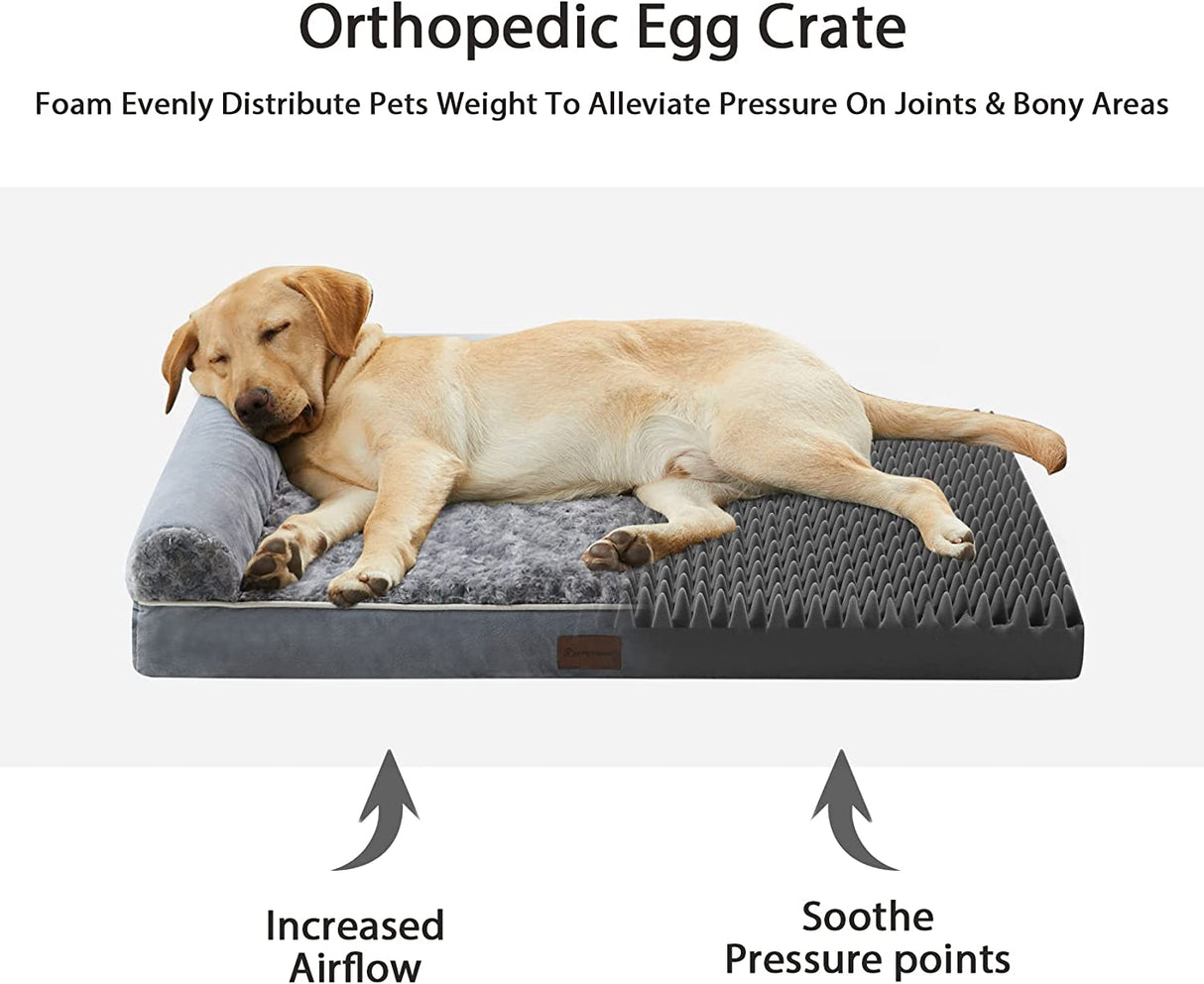 BFPETHOME (L) Camas para perros grandes, cama ortopédica para perros medianos y grandes, de espuma de huevo - DIGVICE MX