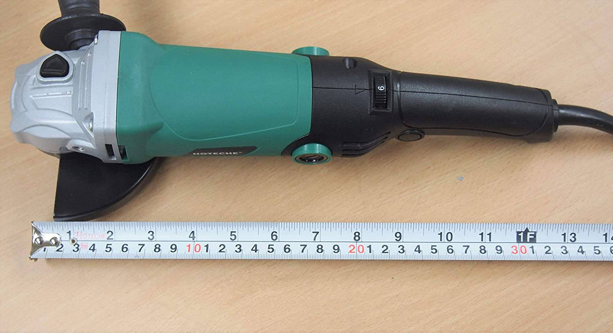 Hoteche - Amoladora angular eléctrica de velocidad variable de 4-1/2 pulgadas, empuñadura de gatillo, mango largo, 950 W - DIGVICE MX