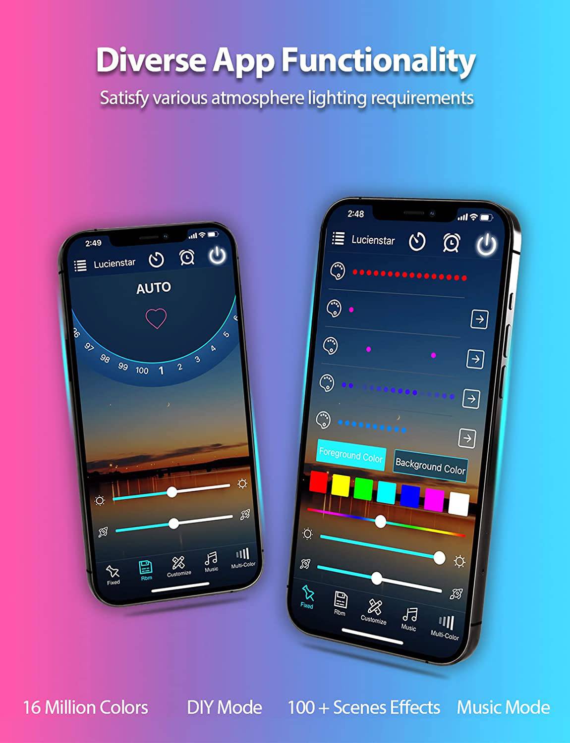 Lucienstar Luces de cuerda de neón, luz de neón RGB + IC de 10 pies / 3 m con aplicación inteligente de sincronización de música, 16 millones de colores de bricolaje, funciona con Alexa, asistente de Google - DIGVICE MX