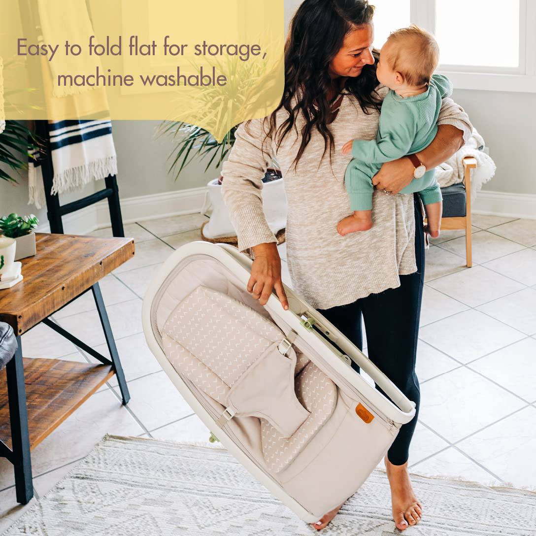 Tiny Love Boho Chic Balancín 2 en 1 con barra de juguete colgante extraíble, modos mecedora o estacionario, se pliega para almacenamiento compacto y portabilidad - DIGVICE MX