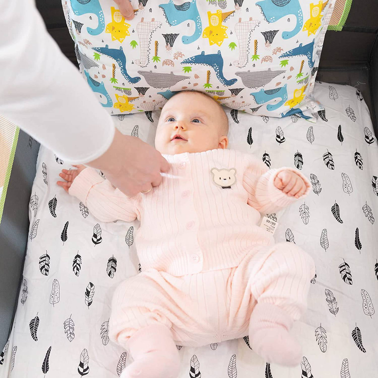 ALVABABY Pack n Play Baby Play Playard Sheets, 2 piezas 100% algodón orgánico, grande 27x39x4, suave y ligero, sábana portátil para cuna para niños y niñas Player Mattress - DIGVICE MX