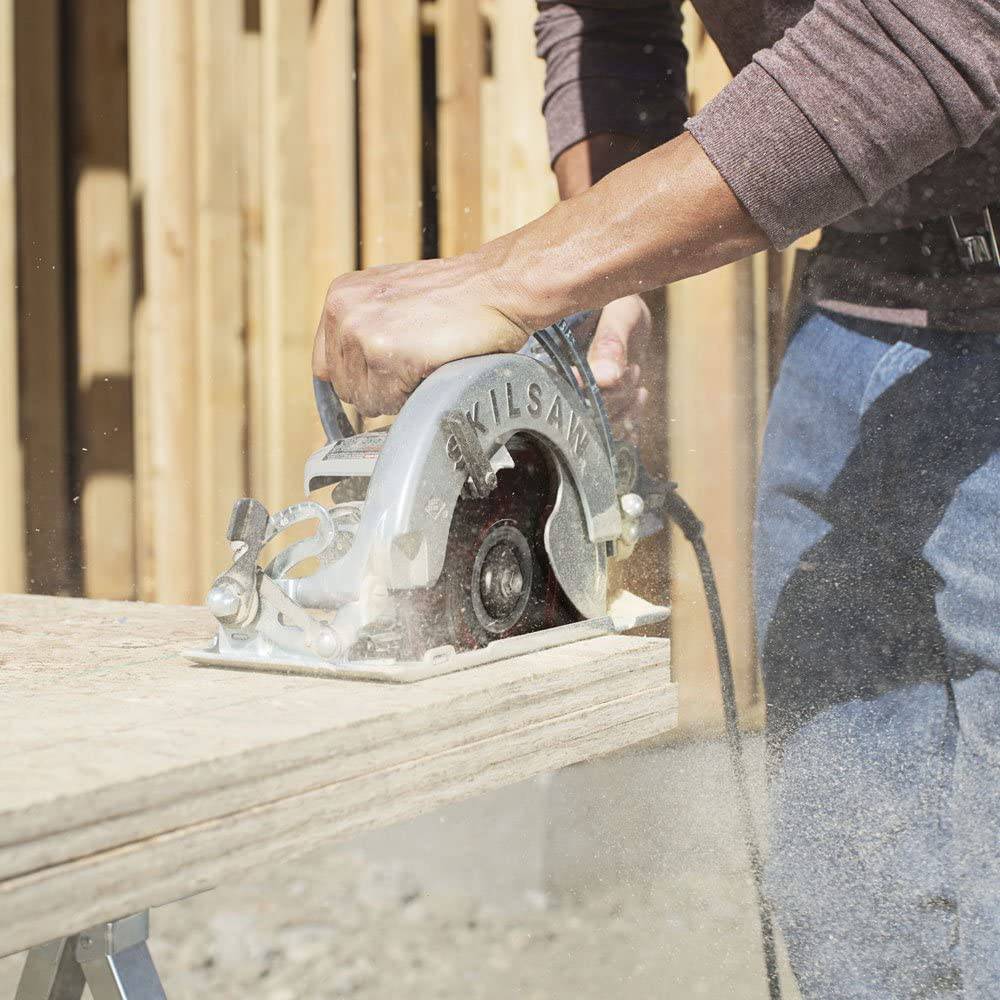 SKILSAW SPT78W-01 Sierra circular de tornillo sin fin de aluminio de 15 amperios y 8-1/4 pulgadas - DIGVICE MX