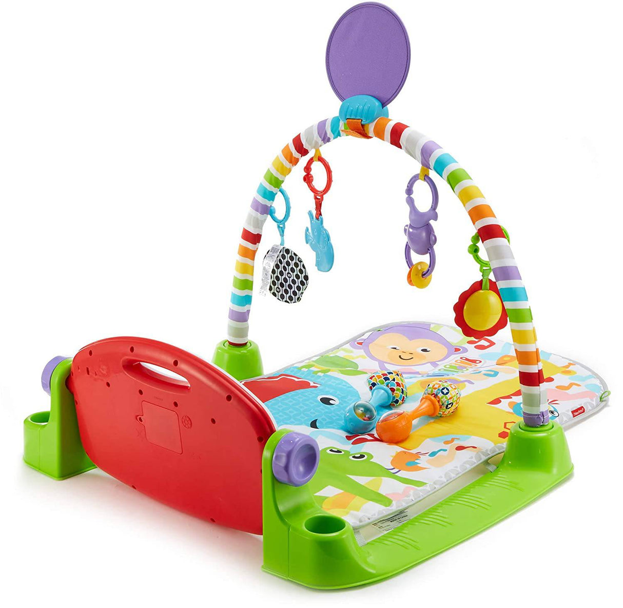 Fisher-Price Deluxe Kick & Play Piano Gimnasio y maracas - DIGVICE MX