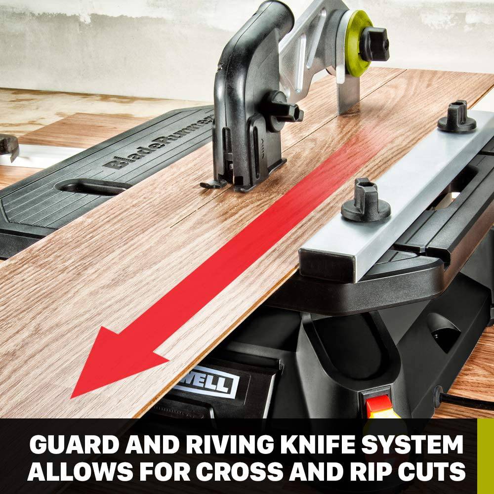 Sierra de mesa portátil Rockwell RK7323 BladeRunner X2 con guía de corte de acero, calibre de ingletes y 7 accesorios - DIGVICE MX