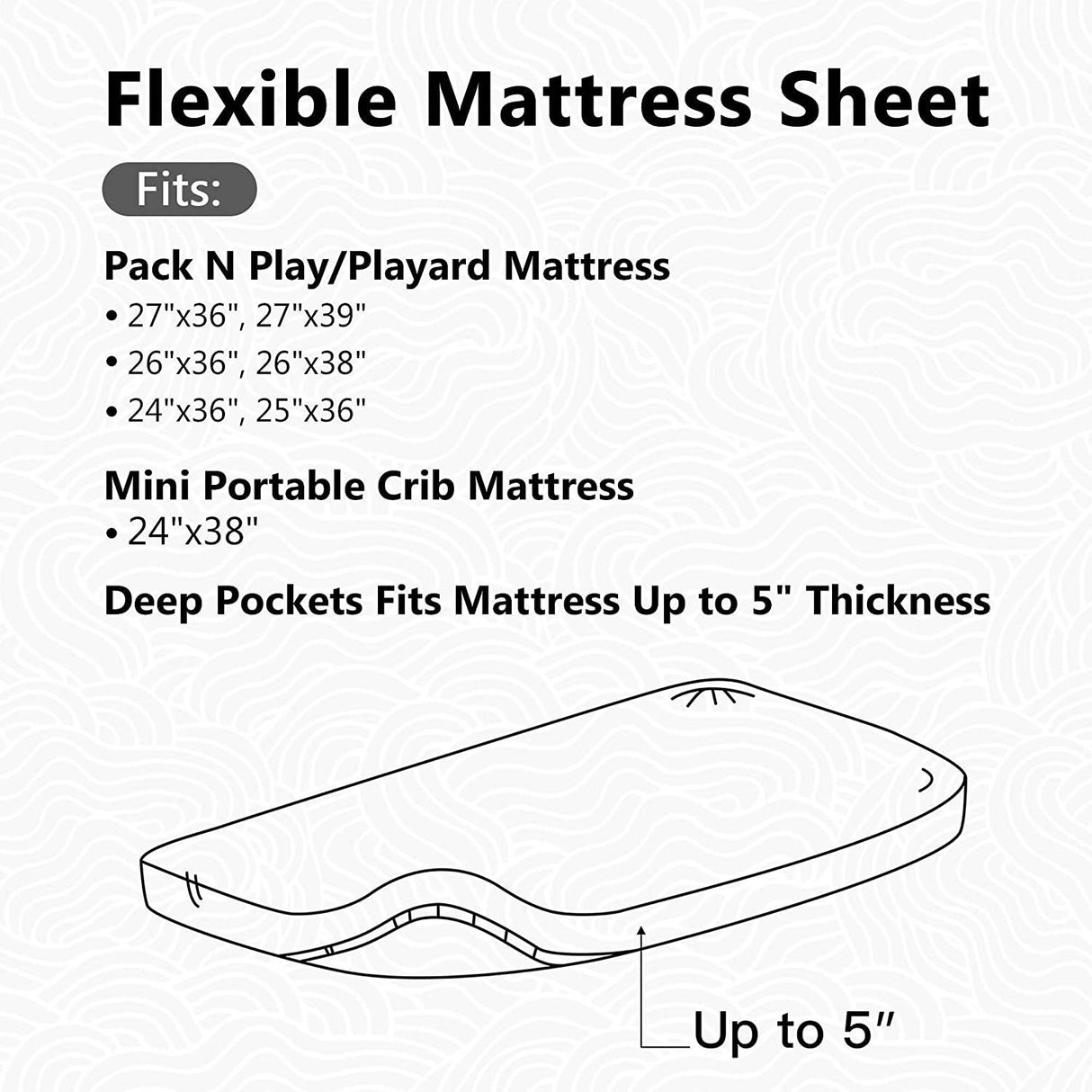 TILLYOU - Juego de 2 sábanas para minicuna, sábana bajera ajustable para minicuna portátil de punto jersey elástico, patio de juegos, parque infantil, sábana de cama para niños y niñas, morado y rosa melocotón - DIGVICE MX