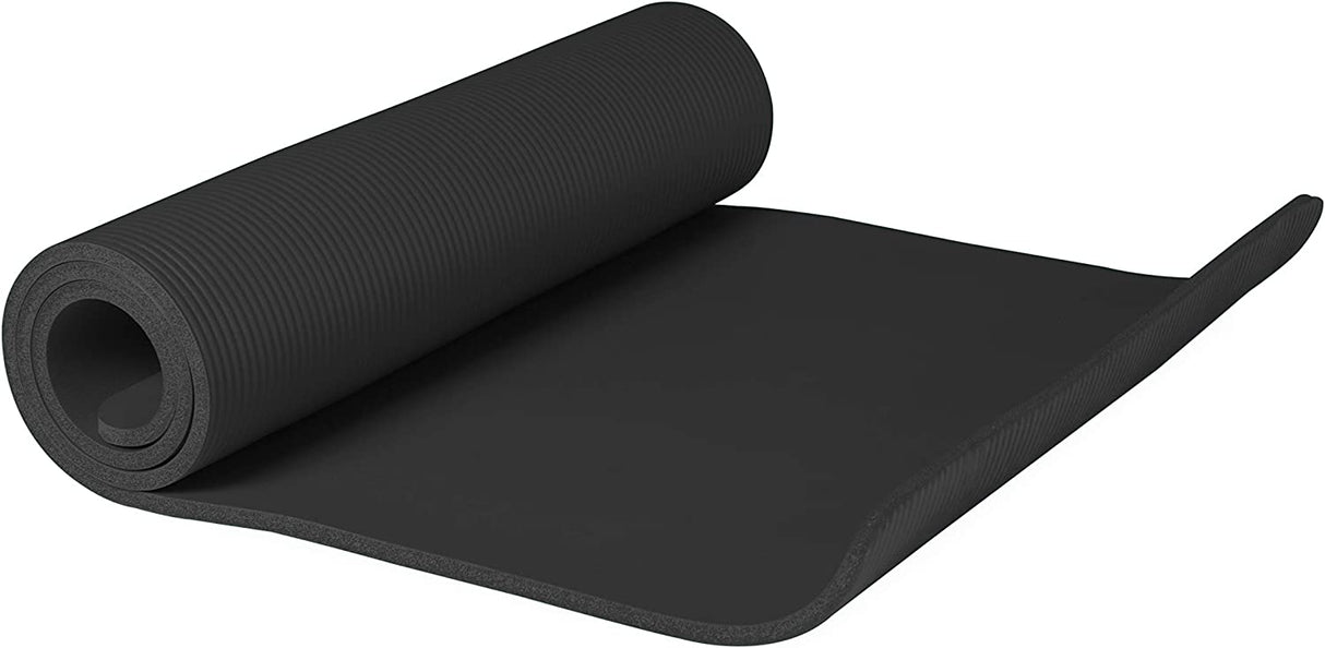 Tone Fitness - Tapete de yoga/ejercicio de alta densidad extra gruesa, con correa de transporte