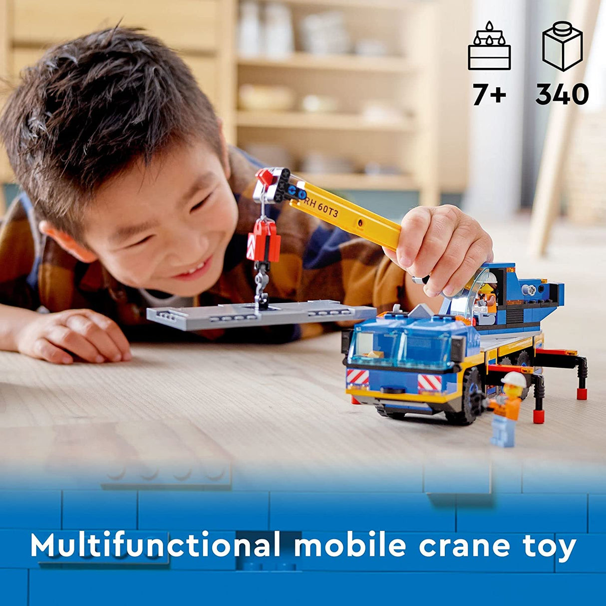 LEGO City Great Vehicles Mobile Crane 60324 (340 piezas)