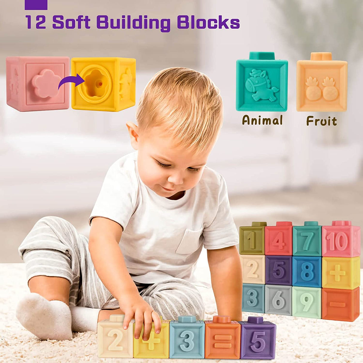 AZEN juguetes educativos de aprendizaje, juguetes Montessori, para bebés de 0 a 3 años - B0BHNSVVDN