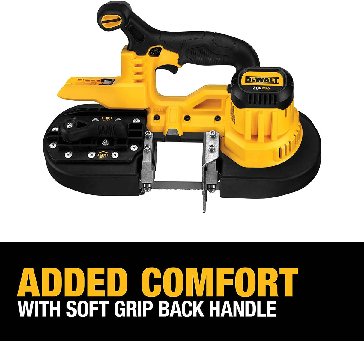 Sierra de cinta portátil DEWALT 20V MAX*, solo herramienta (DCS371B) - DIGVICE MX