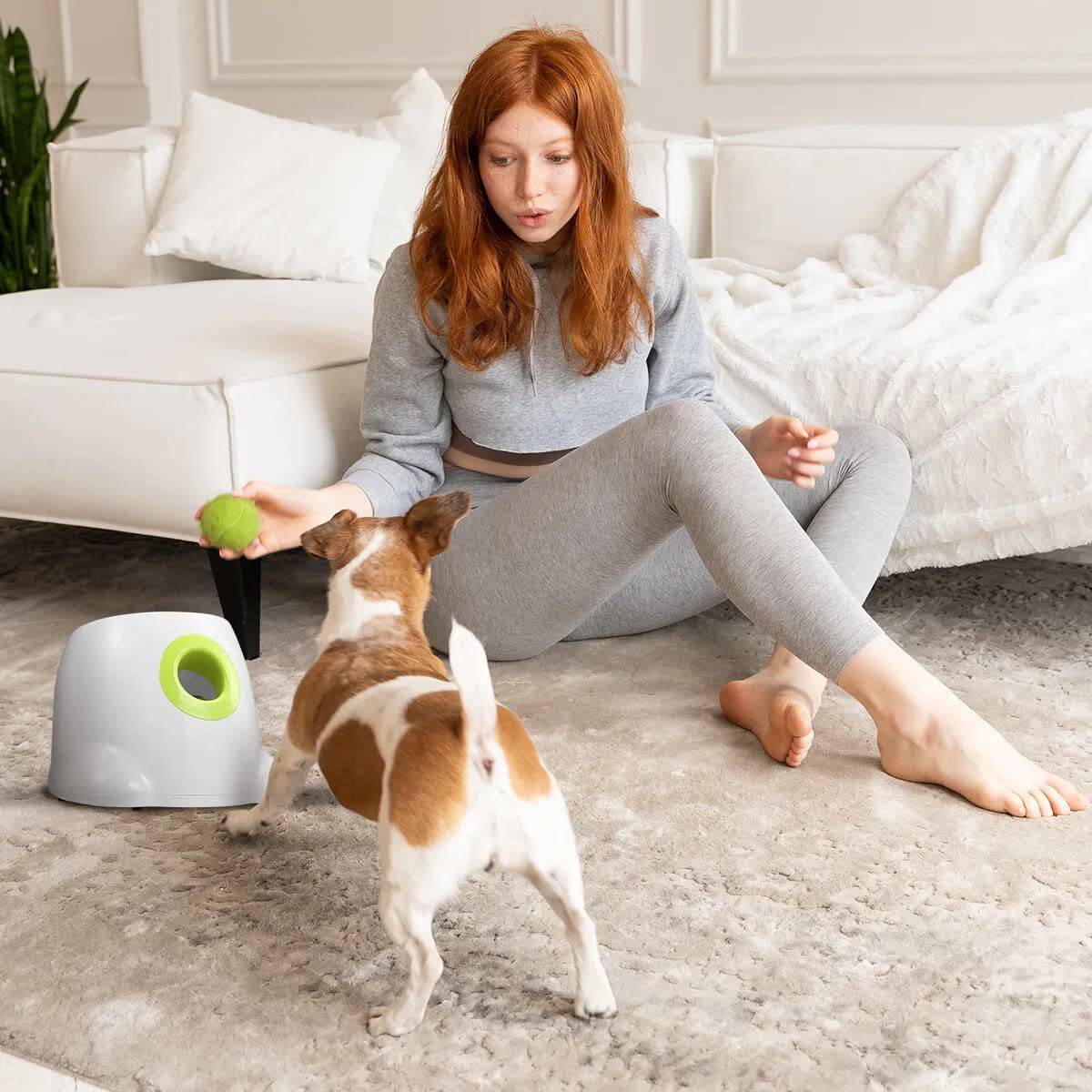 ALL FOR PAWS Lanzador automático de pelotas para perros, Lanzador automático de pelotas para perros, Lanzador de pelotas para perros, Juguetes interactivos para perros, Incluye 3 pelotas de tenis para perros - DIGVICE MX