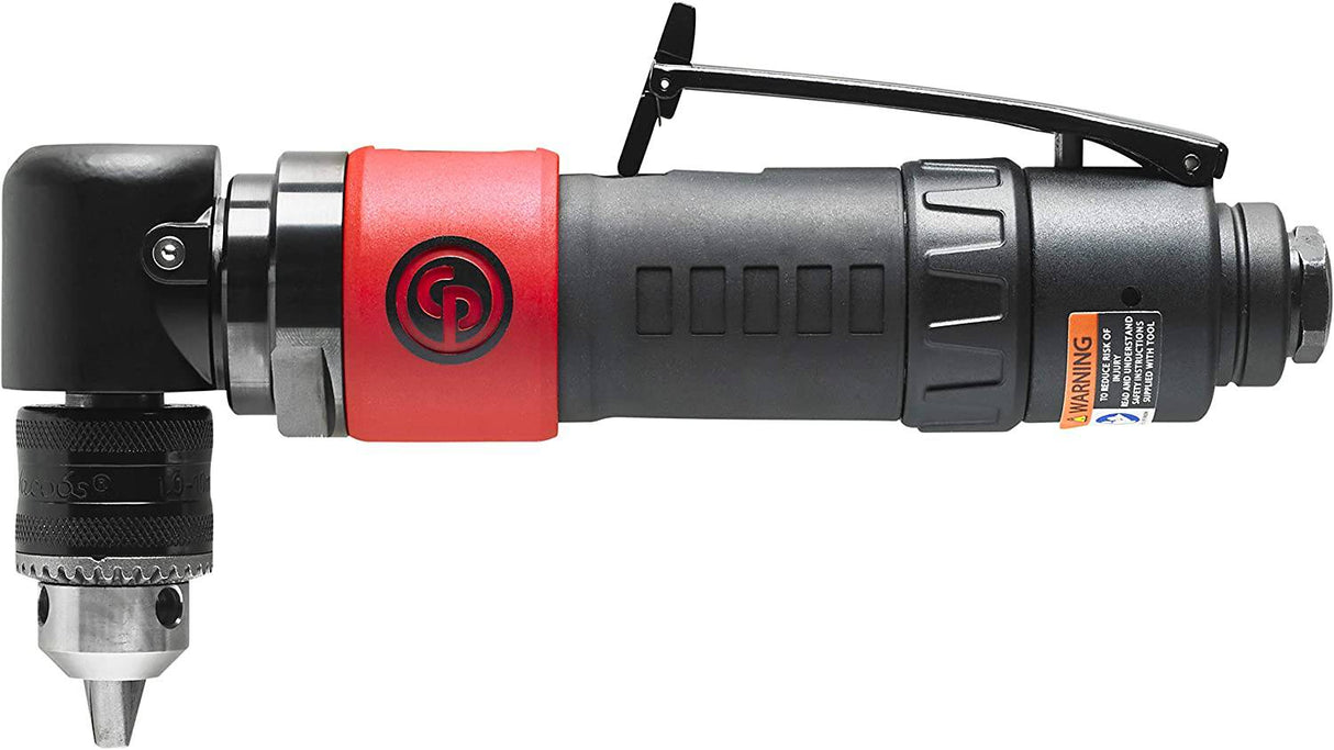 Chicago Pneumatic CP879C Taladro de aire reversible compuesto en ángulo, mandril de 3/8 pulgadas, negro - DIGVICE MX