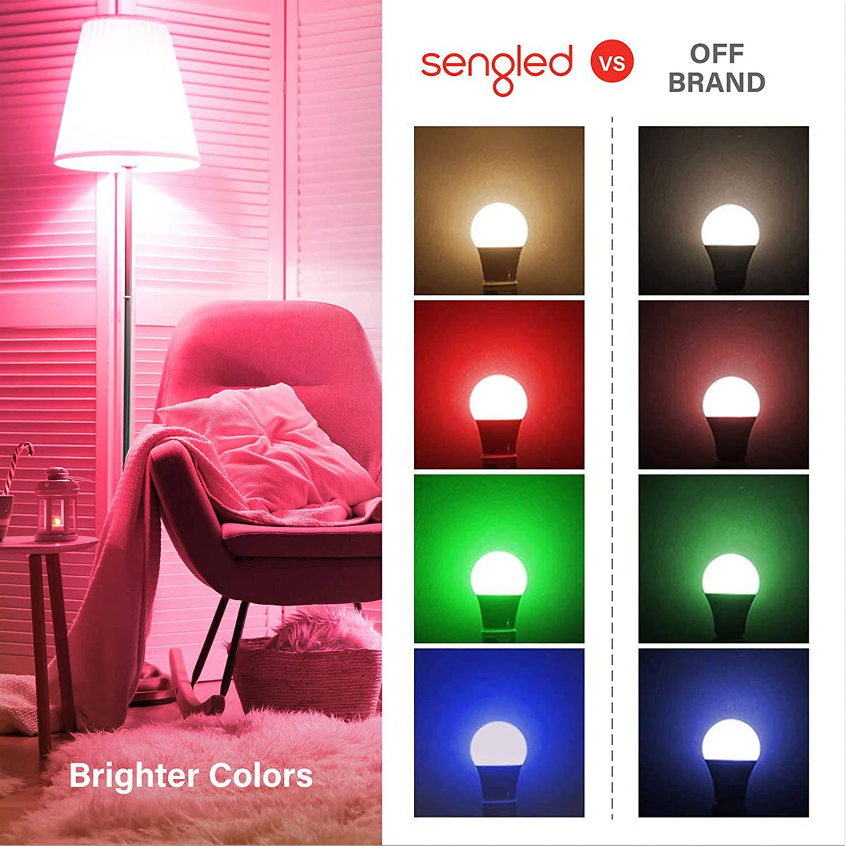 Sengled E39-NA05HM Cambio de color, bombillas que funcionan con Alexa, Google Home, kit de inicio de 3 paquetes con interruptor inteligente, luz RGB A19 E26 LED regulable equivalente a 60 W, 800 lm, juego de 5 piezas, blanco, 3 unidades - DIGVICE MX