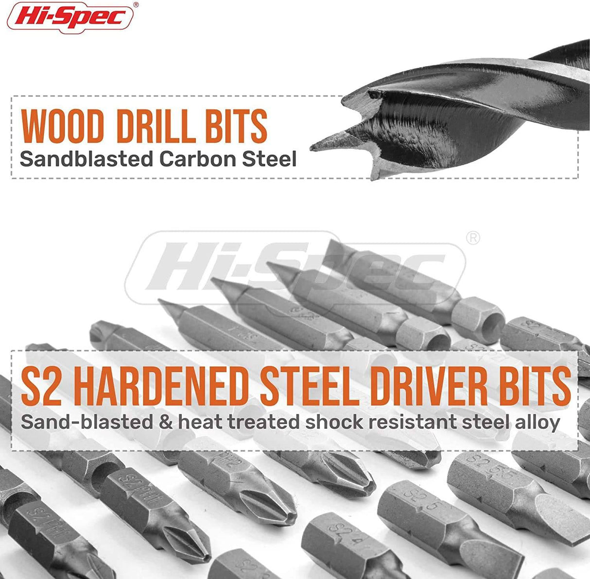 Destornillador eléctrico Hi-Spec de 45 piezas, rojo, 8 V, con juego de accesorios de brocas S2 para taladrado de madera eléctrico inalámbrico - DIGVICE MX