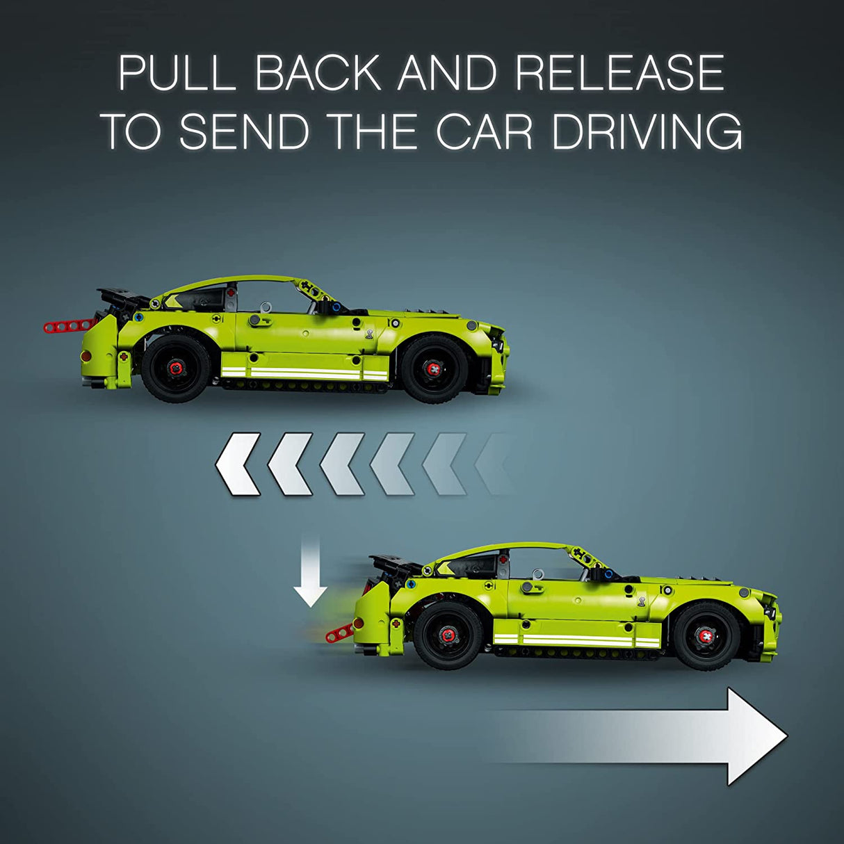 LEGO Technic Ford Mustang Shelby GT500 42138 Juego de juguetes de construcción para niños, niños y niñas a partir de 9 años (544 piezas)