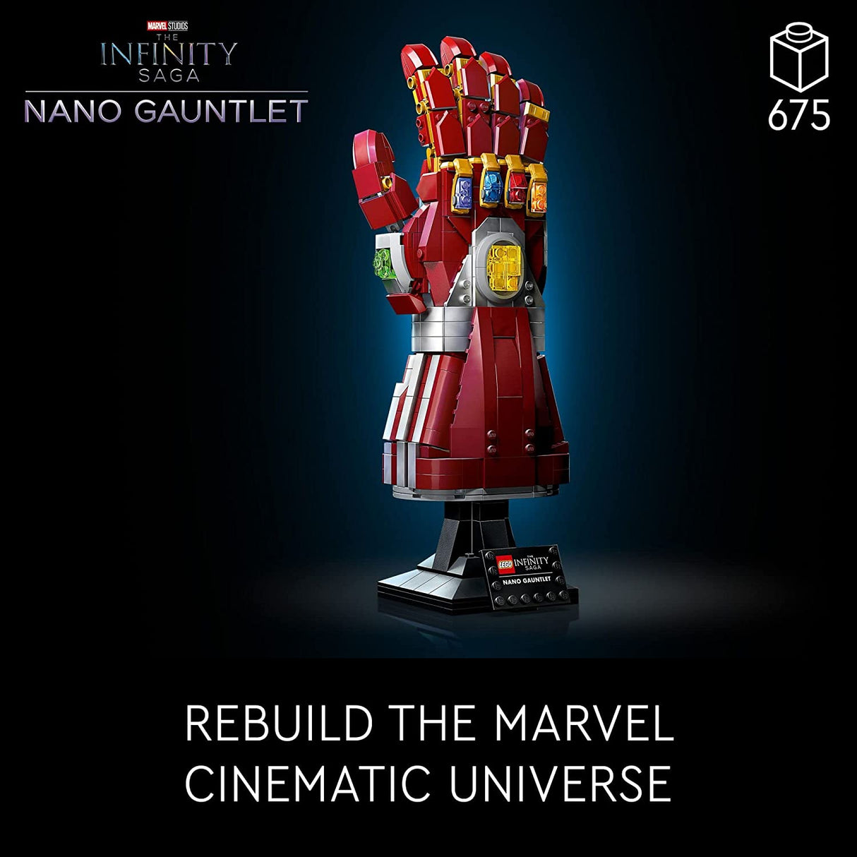 LEGO Marvel Nano Gauntlet 76223 Iron Man Building Set para adultos (680 piezas)