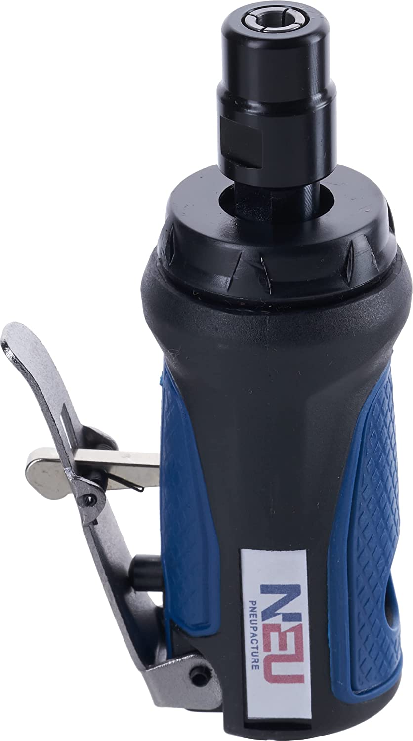 Amoladora de troquel neumática, juego de amoladora de troquel NEU PNEUPACTURE, juego de mini amoladora de troquel recto/ángulo, con boquillas de 1/4 y 1/8 de pulgada, aplicable para trabajar en espacios reducidos - DIGVICE MX