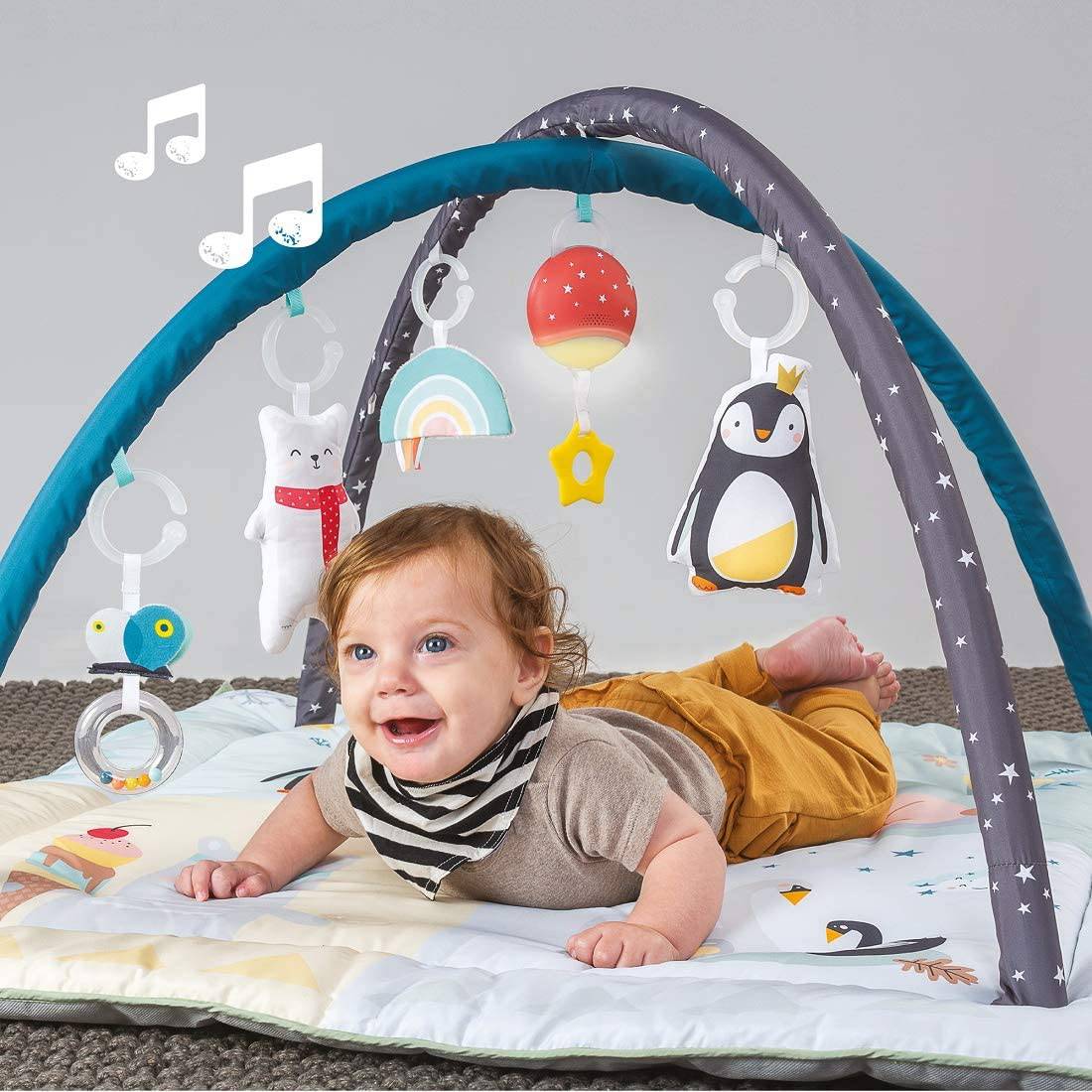 Taf Toys North Pole 4 Seasons Baby Play Mat y Infant Activity Gym con música y luz. Tapete de desarrollo con acolchado grueso, para recién nacidos en adelante. Diseñado para fomentar el desarrollo de los sentidos del bebé - DIGVICE MX