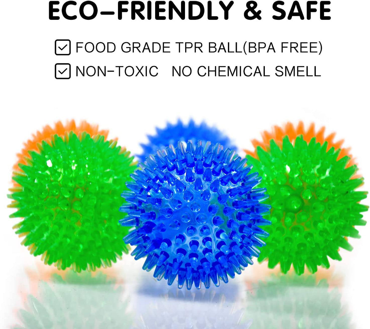 SHARLOVY Pelotas chirriantes para perros pequeños, pelotas para perros de goma, paquete de 6 colores brillantes, juguetes para cachorros TPR, pelotas de juguete para perros, juguetes chirriantes para perros, juguetes para masticar para perros pequeños - DIGVICE MX