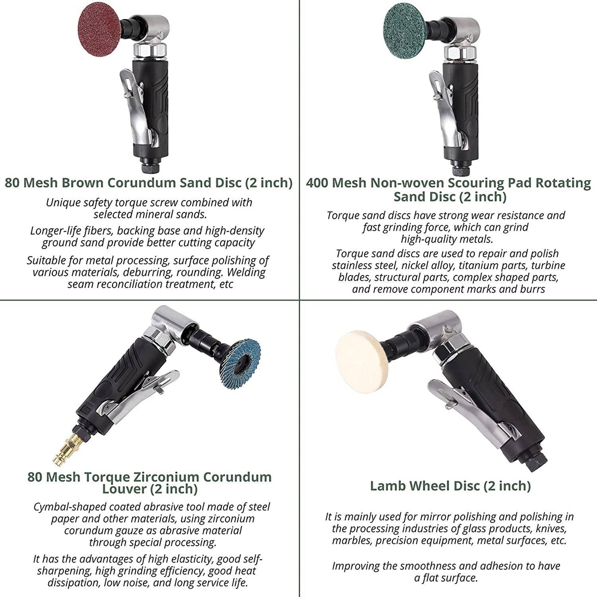 EYPINS Amoladora de aire, de ángulo de aire comprimido 90 Grados Mini lijadora Amoladora Pulidora Juego de herramientas para rectificado de contorno, pulido, fresado - DIGVICE MX
