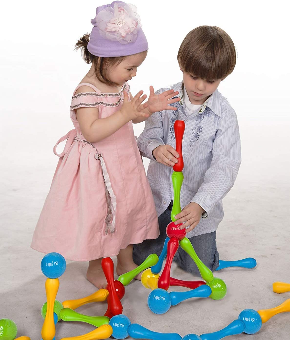 Goobi Juego de construcción de 20 piezas Bloques de construcción grandes Palos de juego de desarrollo STEM Aprendizaje - GJ-20