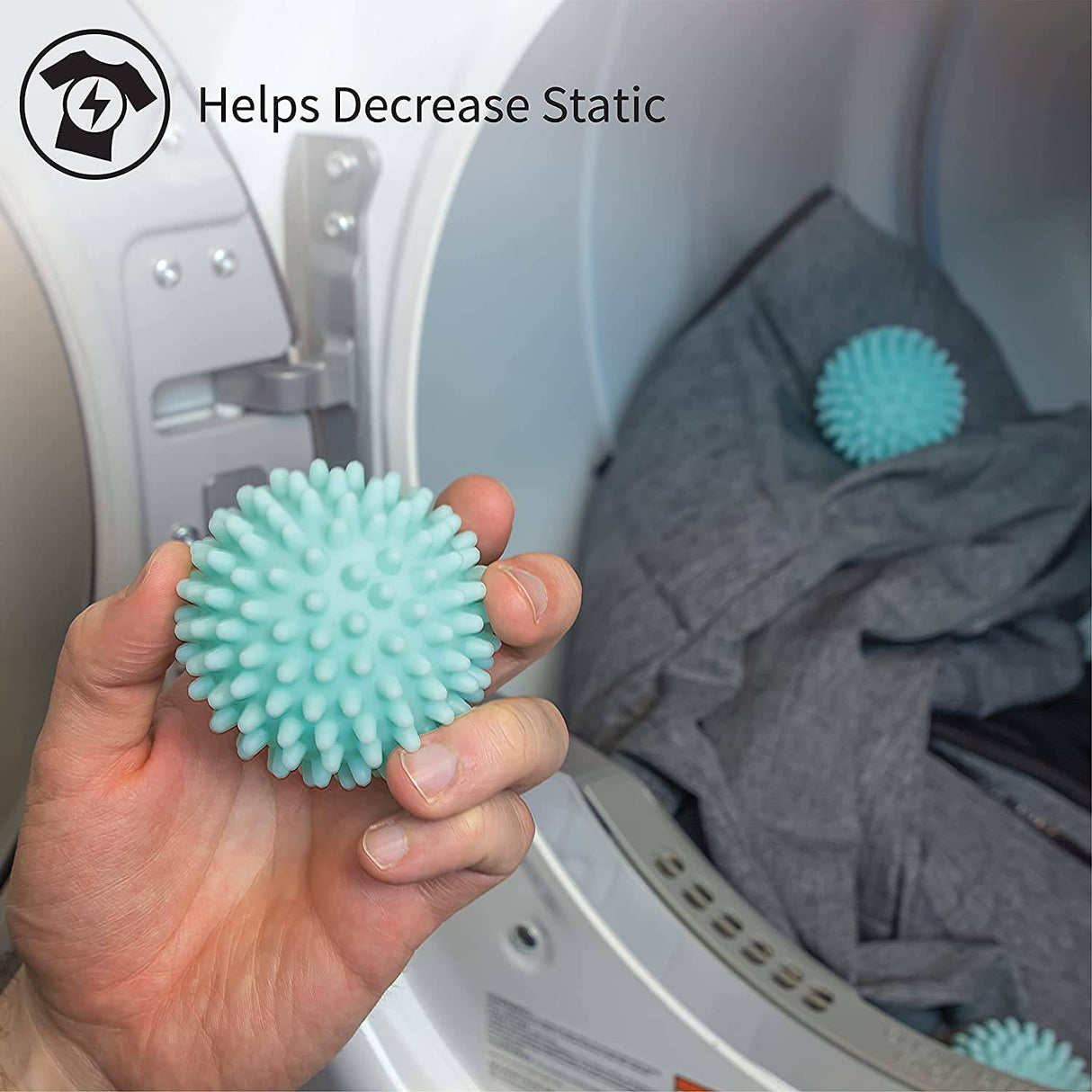 S&T INC. Bolas reutilizables para secadora de ropa, suavizar y esponjar la ropa, azul, 2.5 pulgadas, paquete de 6 - DIGVICE MX