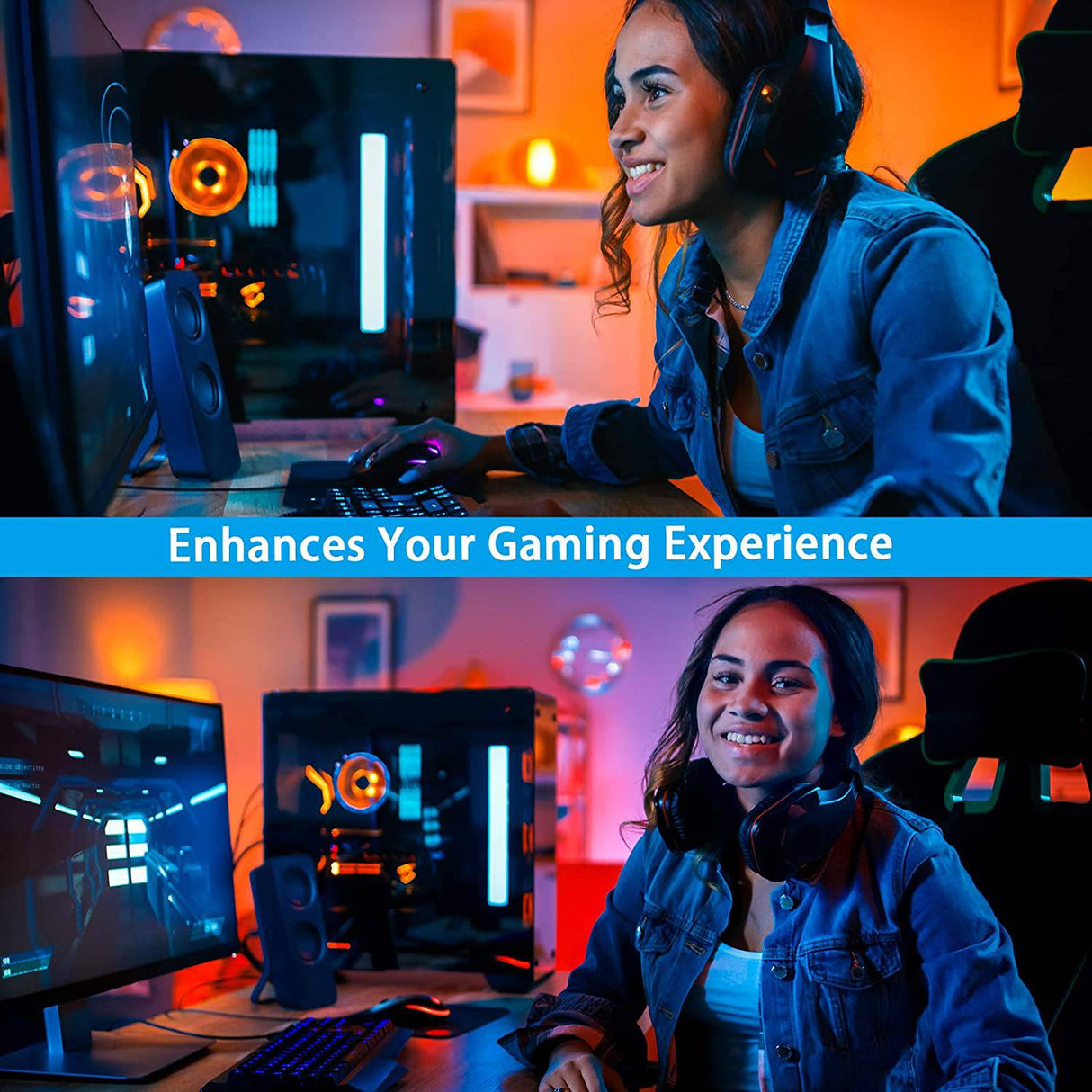 DAYBETTER Tira de luces LED inteligentes WiFi de 65.6 pies con control de aplicación Tuya para decoración de dormitorio, trabajo con Alexa y Google Assistant (2 rollos de 32.8 pies) - DIGVICE MX