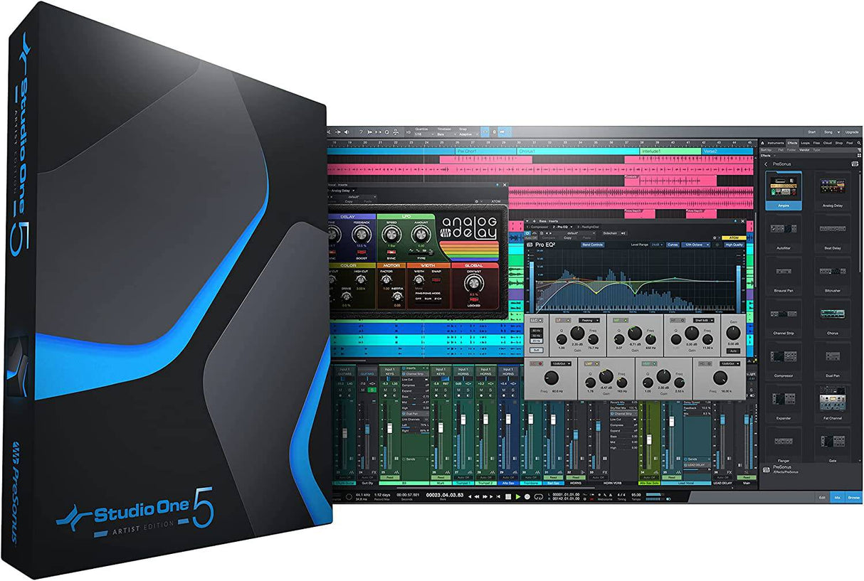 PreSonus Faderport Controlador de producción USB con Studio One Artist y software de grabación DAW Ableton Live Lite