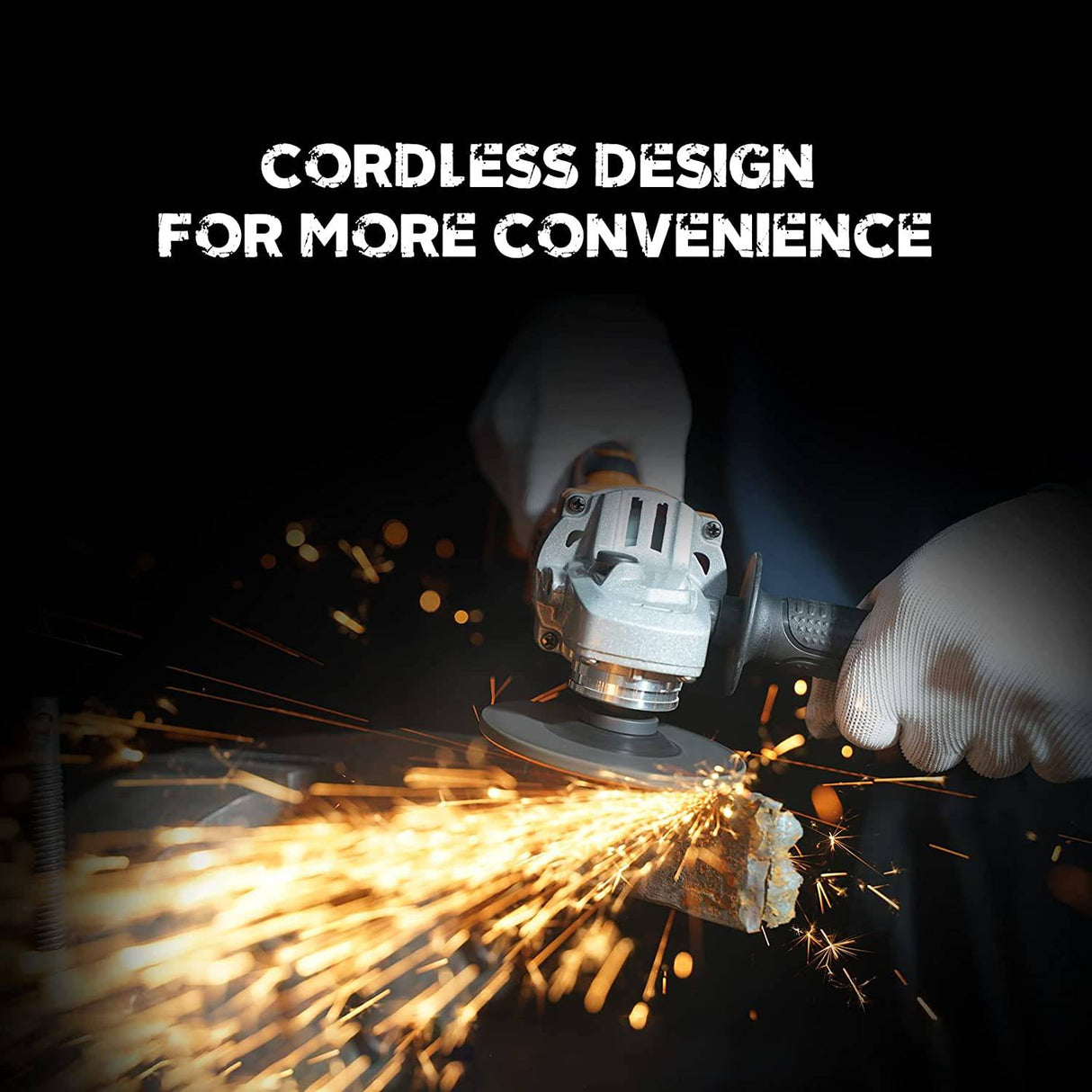 Amoladora angular inalámbrica sin escobillas Heywork, amoladora eléctrica de motor sin escobillas de 4 ", con batería de iones de litio de 21V 4ah y cargador rápido de 1 hora. - DIGVICE MX