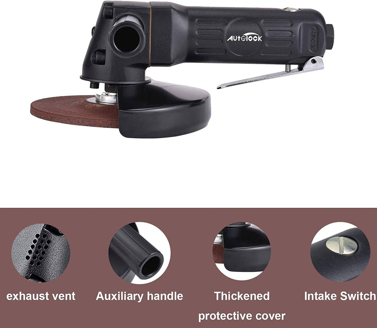 AUTOLOCK- Amoladora angular, amoladora angular neumática de 4 pulgadas, amoladora angular neumática - DIGVICE MX