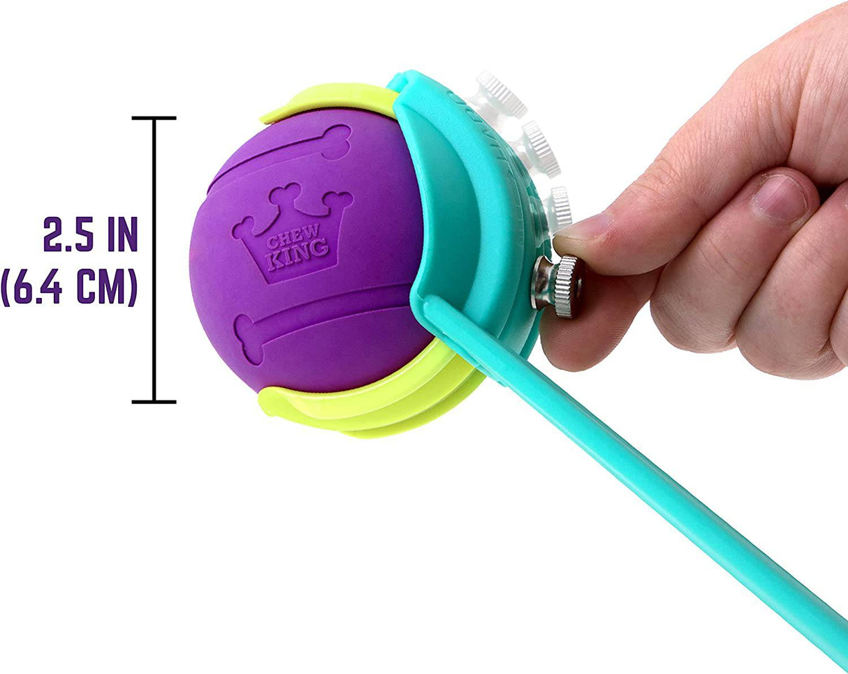 Chew King Ball Launcher - Bolas de 2,5", lanzador de bolas - Bolas de 3", juego combinado para perros - DIGVICE MX