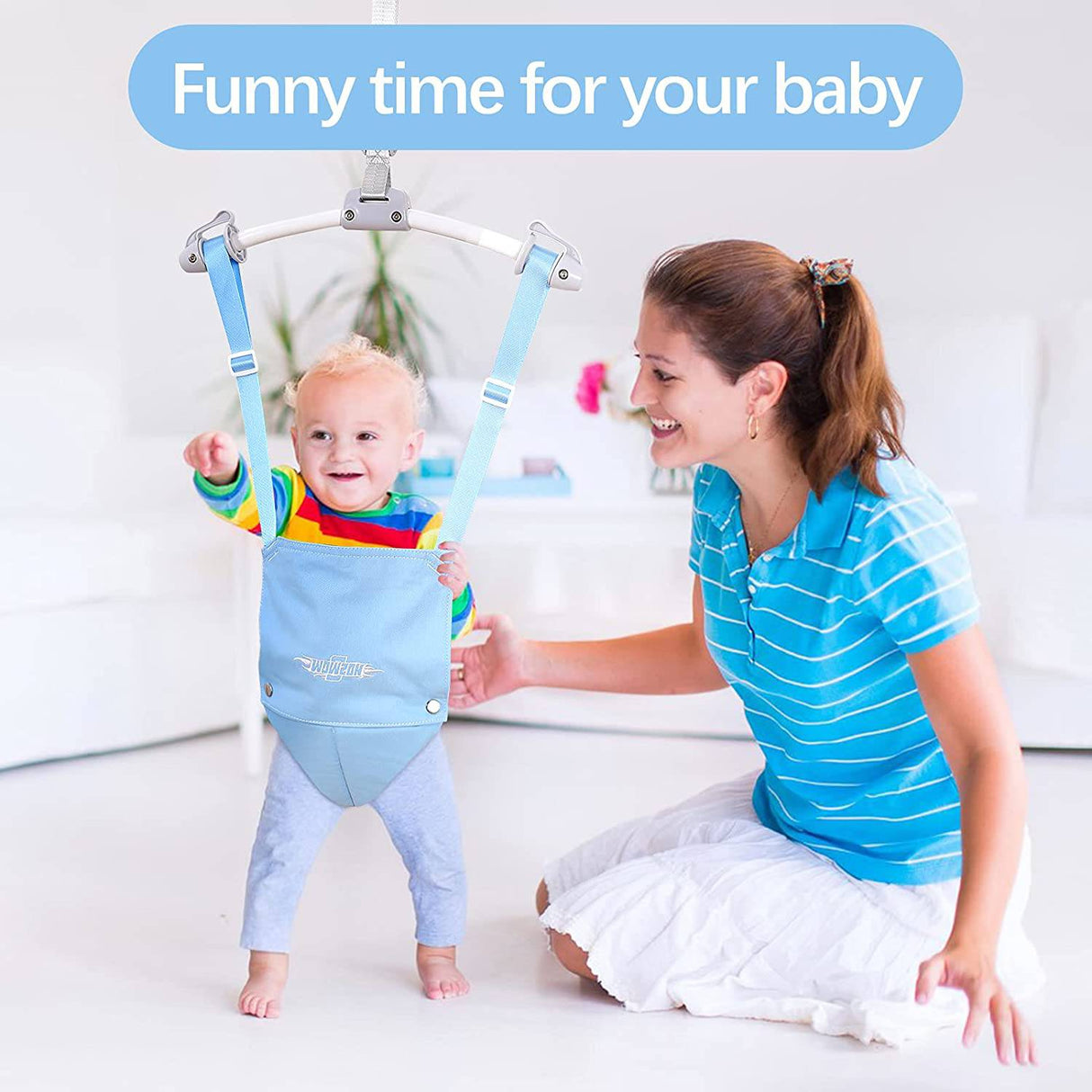 O WOWZON - Jumper para puerta de bebé y ejercitador de gorila con abrazadera de puerta de correa ajustable, jerséis para bebés de 6 a 24 meses, bebés y niños pequeños - DIGVICE MX